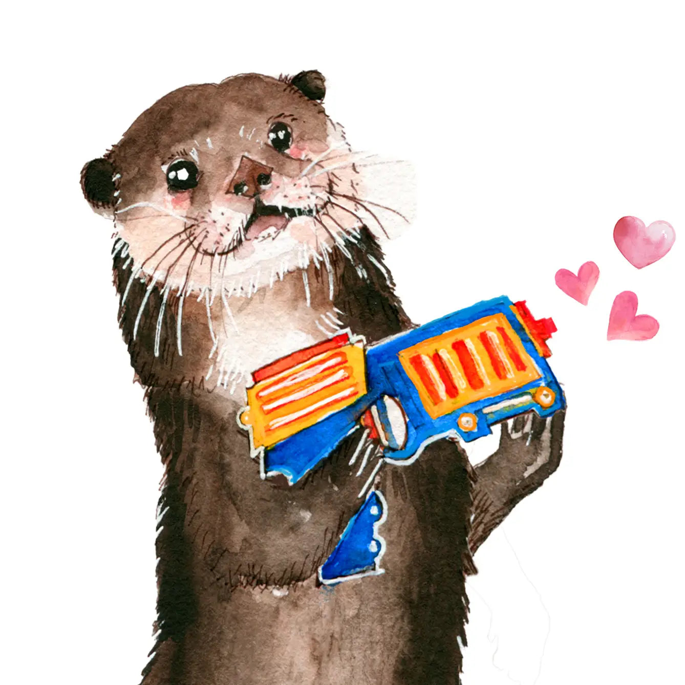 Liyana Studio Pew Pew Love Otter Card