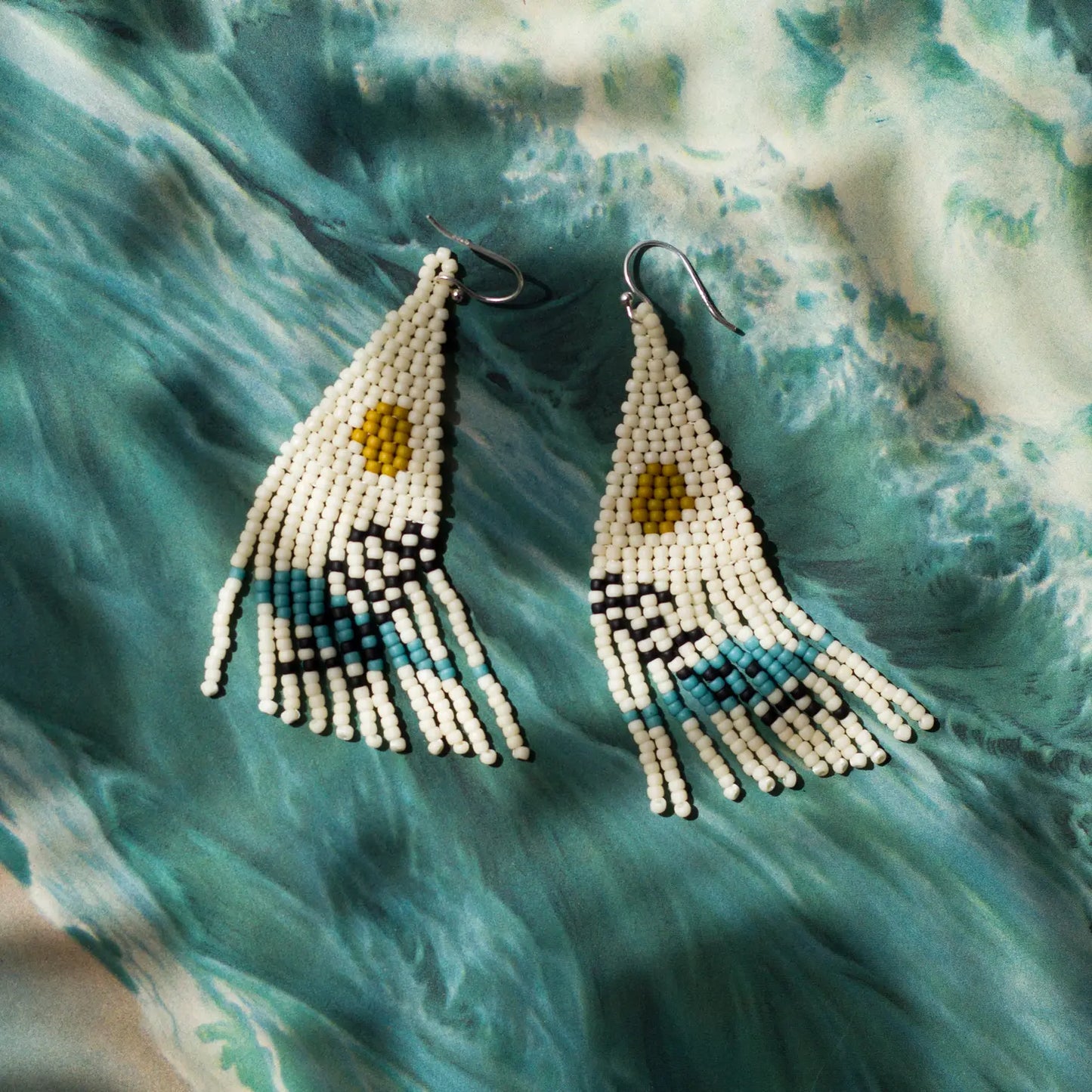 Reika-Falling Water Beaded Earrings