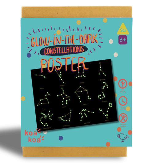 Koa Koa Glow in the Dark Constellations Poster